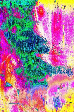 Dökülen boya paslı metal dokusu