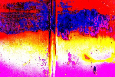 Çizik ve çatlaklarla metal doku