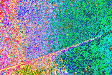 Çizik ve çatlaklarla soyut renkli duvar kâğıdı 