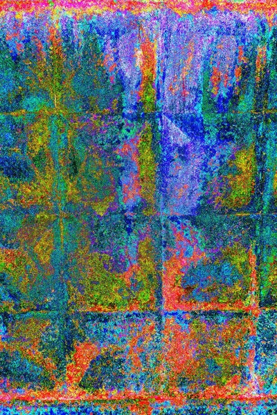 Τσιμεντένιος Τοίχος Ηχητικό Εφέ Και Νέον Χρώματα — Φωτογραφία Αρχείου