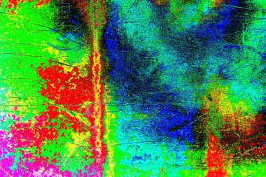 Çizik ve çatlaklarla metal doku