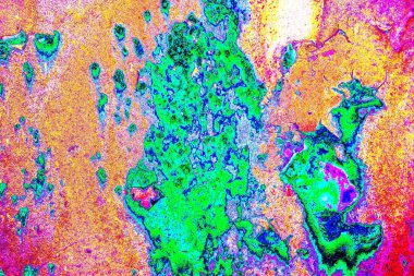 Dökülen boya paslı metal dokusu