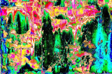 Dökülen boya paslı metal dokusu