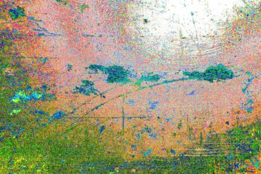 Çizik ve çatlaklarla soyut renkli duvar kâğıdı 