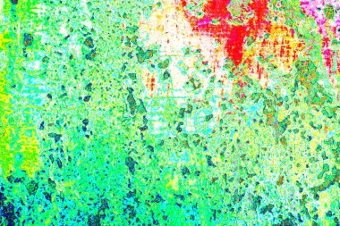 Çizik ve çatlaklarla soyut renkli duvar kâğıdı 