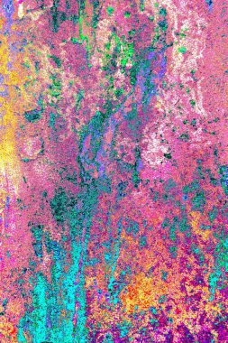 Dökülen boya paslı metal dokusu