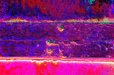 Çizik ve çatlaklarla metal doku