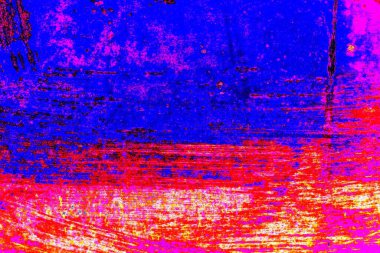 Çizik ve çatlaklarla soyut renkli duvar kâğıdı 