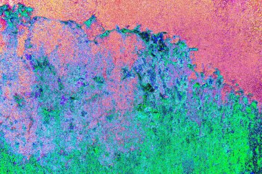 Dökülen boya paslı metal dokusu