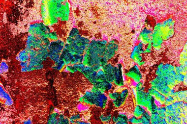 Duvar dokusu arkaplanı eski boyayla soyulmuş