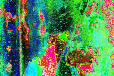 Dökülen boya paslı metal dokusu