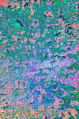 Duvar dokusu arkaplanı eski boyayla soyulmuş.