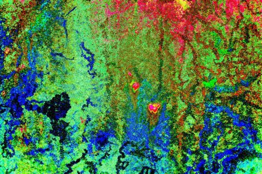 Dökülen boya paslı metal dokusu