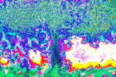 Çizik ve çatlaklarla metal doku