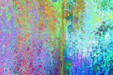 Dökülen boya paslı metal dokusu