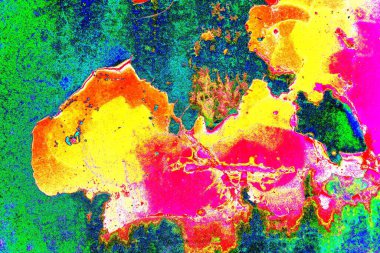 Dökülen boya paslı metal dokusu