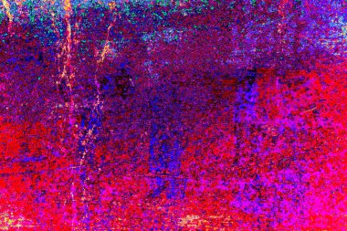 Çizik ve çatlaklarla soyut renkli duvar kâğıdı 