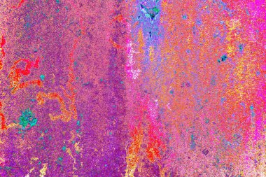 Dökülen boya paslı metal dokusu