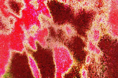 Çizik ve çatlaklarla soyut renkli duvar kâğıdı 