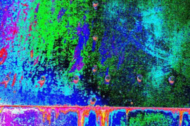 Kırsal görünümü olan paslı metal dokusu