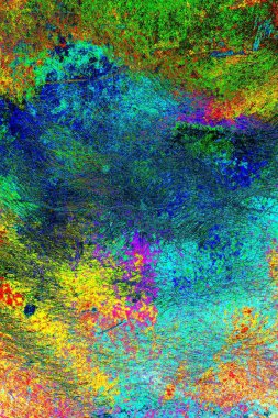 Çizik ve çatlaklarla metal doku