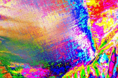 Çizik ve çatlaklarla soyut renkli duvar kâğıdı 