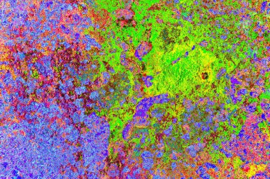 Dökülen boya paslı metal dokusu