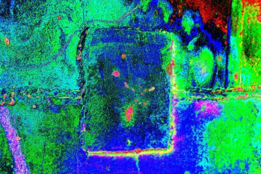 Çizik ve çatlaklarla metal doku