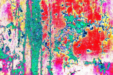 Dökülen boya paslı metal dokusu