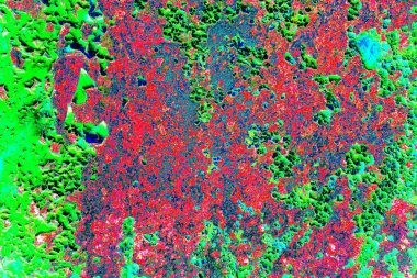 Dökülen boya paslı metal dokusu