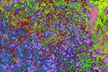 Dökülen boya paslı metal dokusu