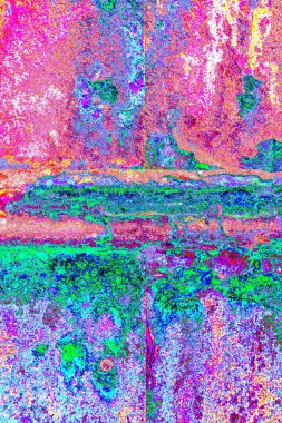 Dökülen boya paslı metal dokusu