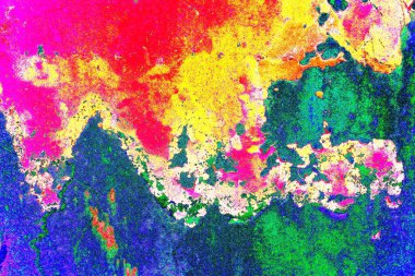 Dökülen boya paslı metal dokusu