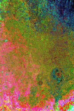 Çizik ve çatlaklarla metal doku