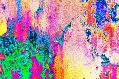 Dökülen boya paslı metal dokusu