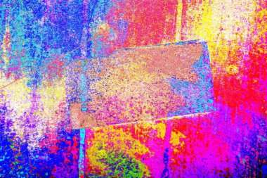 Çizik ve çatlaklarla metal doku