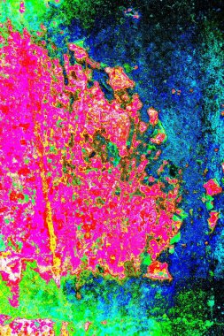 Dökülen boya paslı metal dokusu