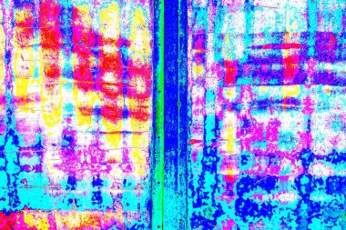 Çizik ve çatlaklarla metal doku