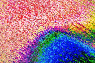 Çizik ve çatlaklarla soyut renkli duvar kâğıdı 