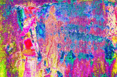 Dökülen boya paslı metal dokusu