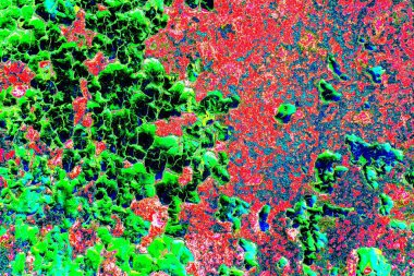 Dökülen boya paslı metal dokusu