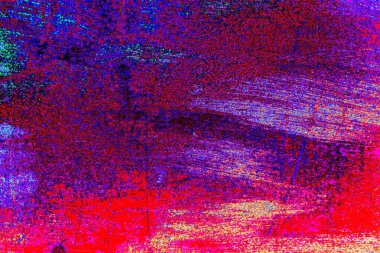 Çizik ve çatlaklarla soyut renkli duvar kâğıdı 