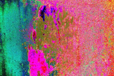 Dökülen boya paslı metal dokusu