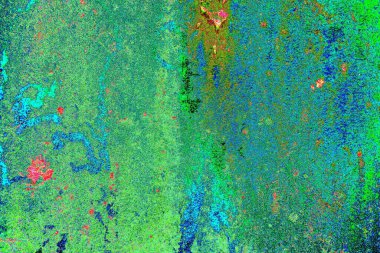 Dökülen boya paslı metal dokusu