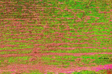 Duvar dokusu arkaplanı eski boyayla soyulmuş.