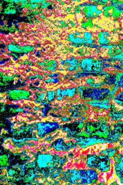 Eski model tuğla duvarın arka planı