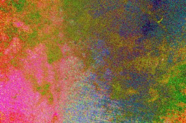 Çizik ve çatlaklarla metal doku