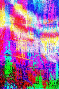 Çizik ve çatlaklarla metal doku