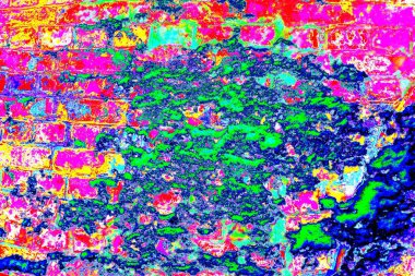 Eski model tuğla duvarın arka planı