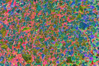 Soyut neon renkler çizik ve çatlaklarla dokulu duvar. 